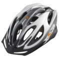 Casco bicicleta B'twin Sport 5 gris/naranja